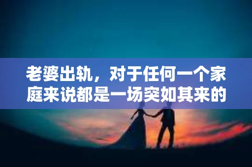 老婆出轨，对于任何一个家庭来说都是一场突如其来的风暴。面对这样的困境，如何挽回婚姻，重拾家庭的和谐，成为了许多人迫切想要了解的问题。今天，我们就来聊聊这个敏感而现实的话题——老婆出轨最好的挽回办法。