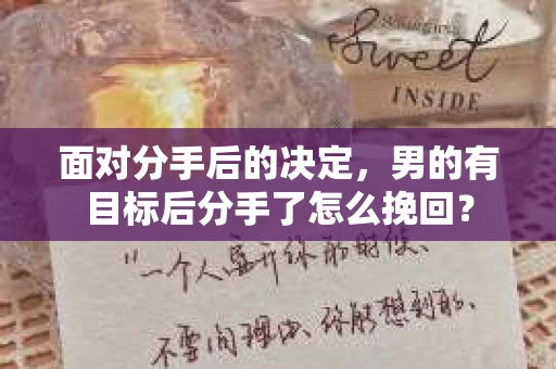 面对分手后的决定，男的有目标后分手了怎么挽回？