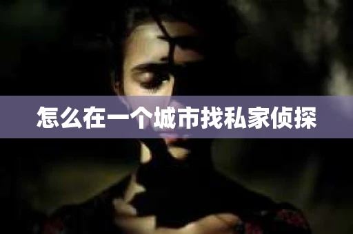 怎么在一个城市找私家侦探