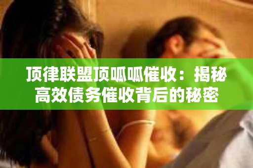 顶律联盟顶呱呱催收:揭秘高效债务催收背后的秘密 顶律联盟顶呱呱催收:揭秘高效债务催收背后的秘密