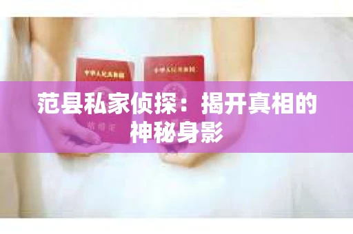 范县私家侦探：揭开真相的神秘身影