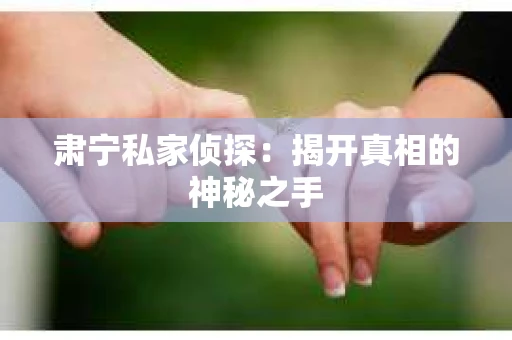肃宁私家侦探：揭开真相的神秘之手