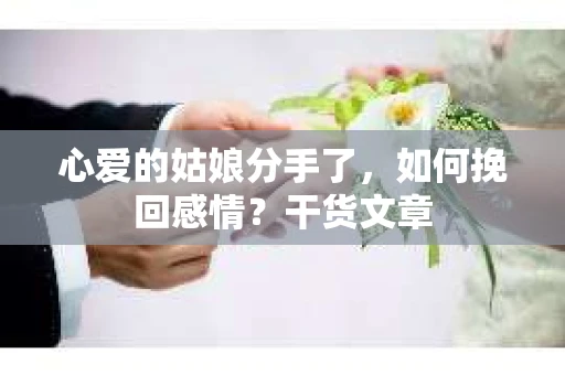 心爱的姑娘分手了，如何挽回感情？干货文章