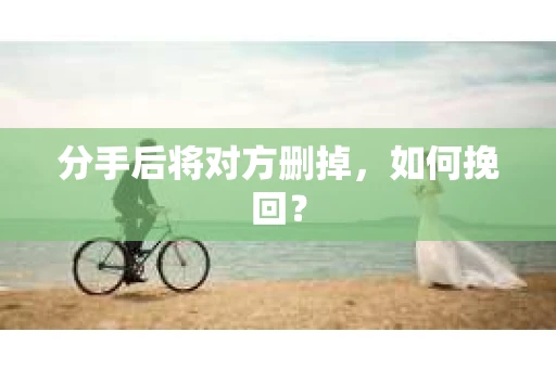 分手后将对方删掉，如何挽回？