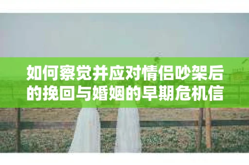 如何察觉并应对情侣吵架后的挽回与婚姻的早期危机信号？