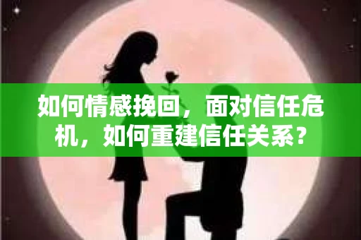 如何情感挽回，面对信任危机，如何重建信任关系？